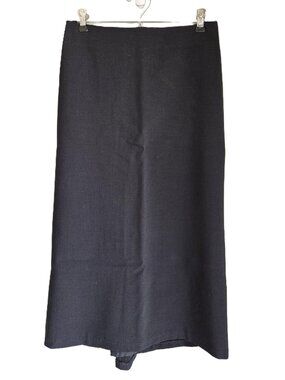 SARAH BERMAN Women's 8 Lined Maxi Pencil Skirt Black, 8" Back Zipper, EUC